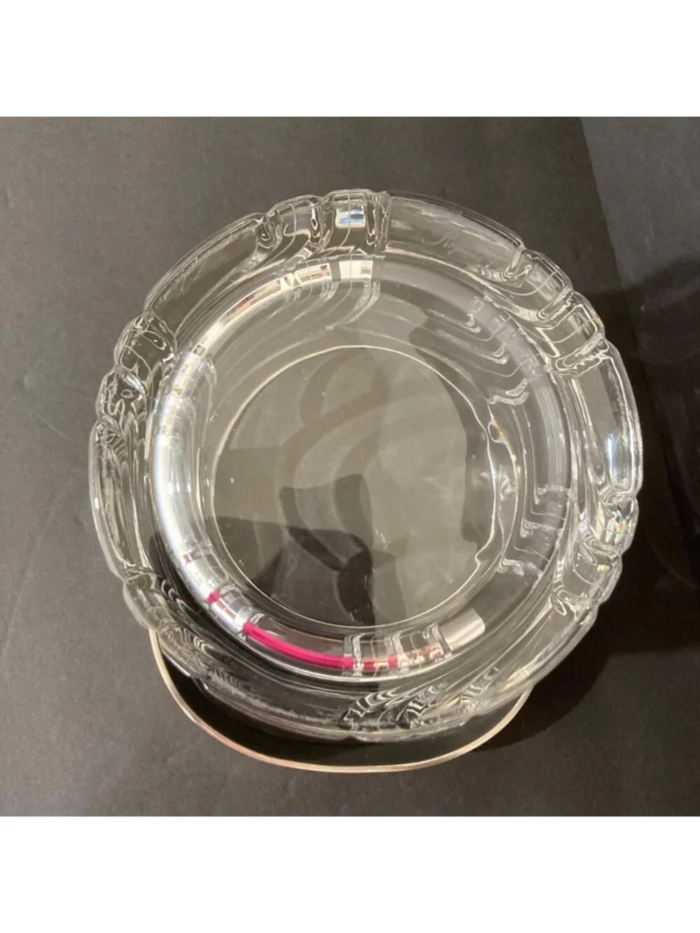 Rogaska Gallia Heavy Cut Crystal Modernist Ice Bucket Maestro Collection